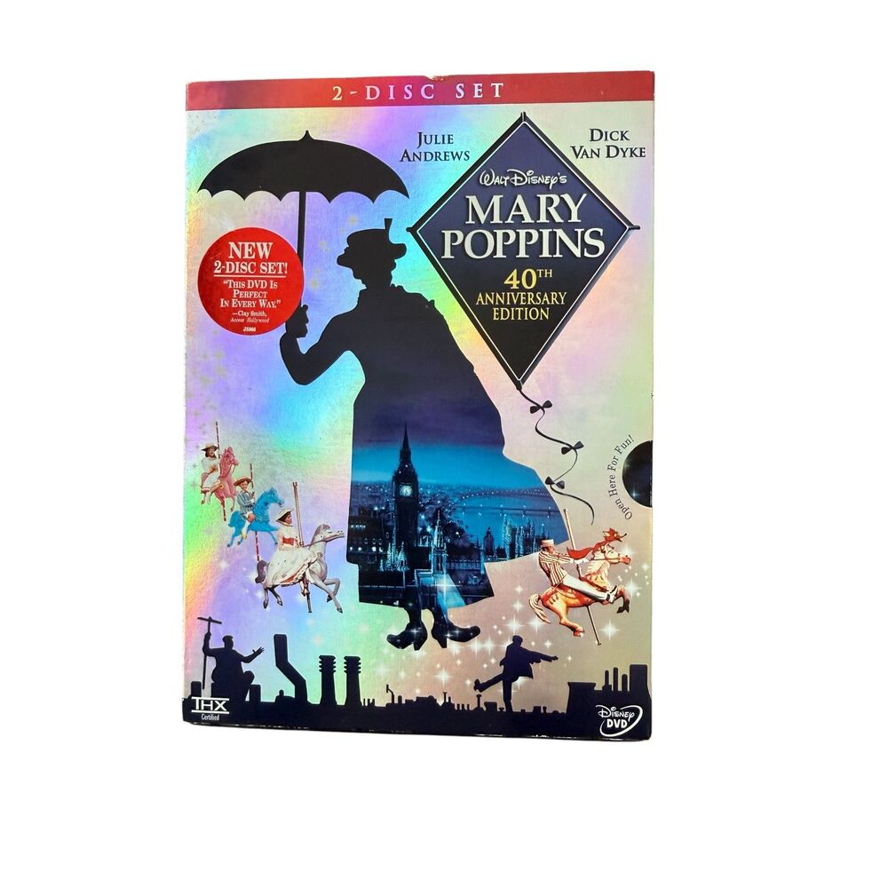 Mary Poppins 40th Anniversary DVD 2 Disc Set Sealed